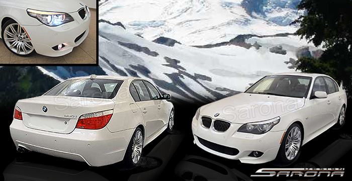Custom BMW 5 Series Body Kit  Sedan (2004 - 2010) - $1350.00 (Manufacturer Sarona, Part #BM-060-KT)